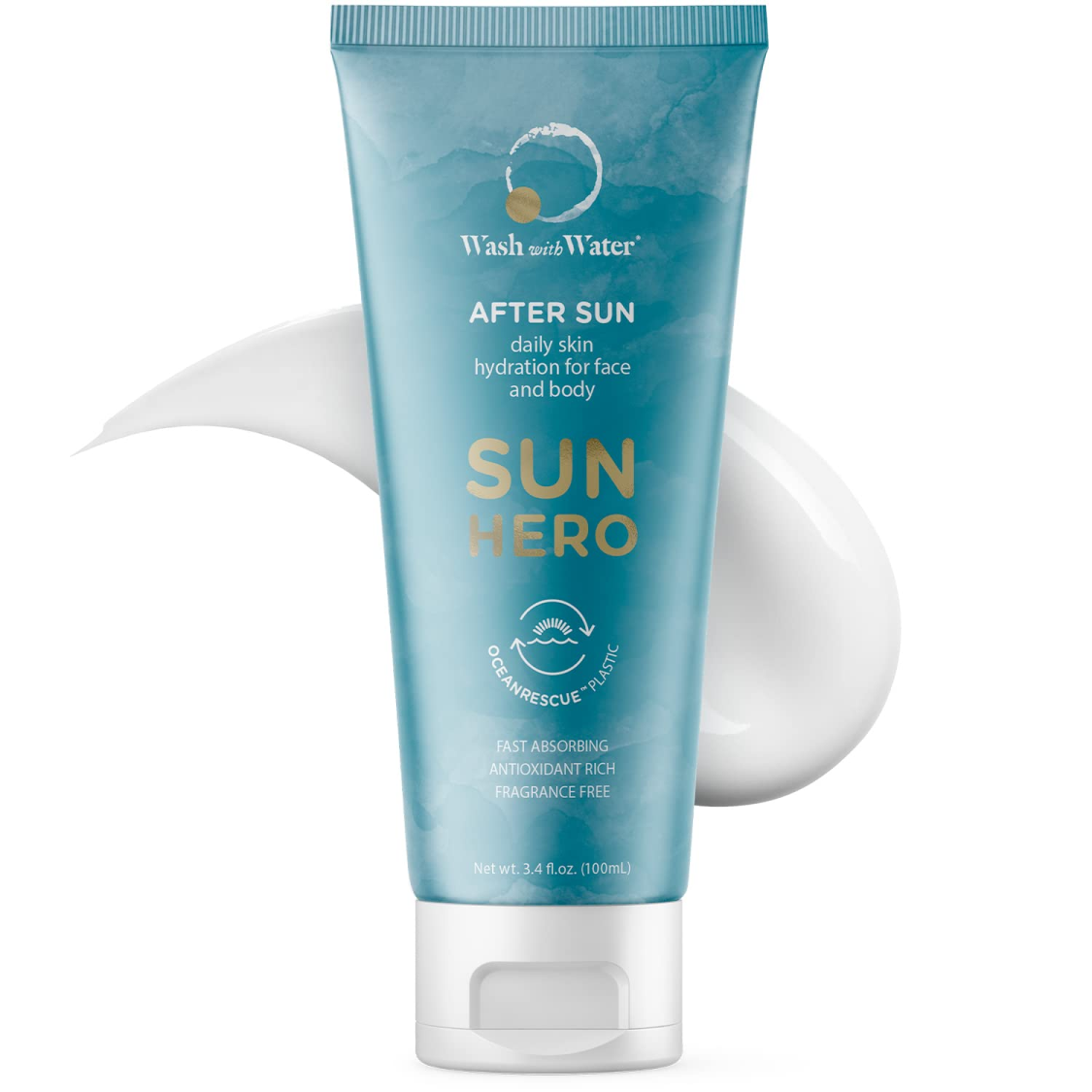 Wash with Water Sun Hero After Sun Hydrating Body & Facial Lotion